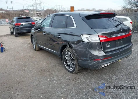 2017 Lincoln Mkx Reserve z USA, uszkodzony, nr VIN 2LMPJ6LR2HBL30368